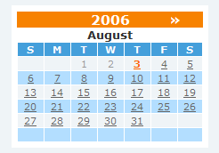 Aeroméxico calendar design example