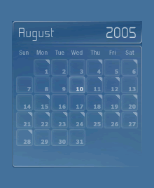 Modern Industria Mod v1.0 calendar design example