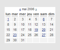 Fairytells calendar design example