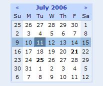 Google Calendar calendar design example