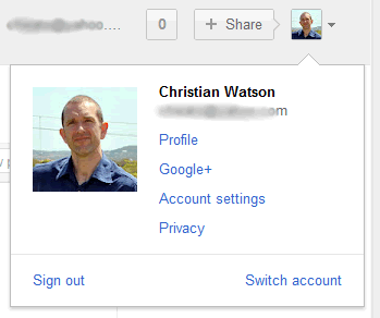 Google+ web tooltip design example