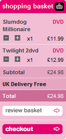 HMV mini shopping cart design example