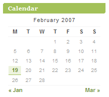 HookJab calendar design example