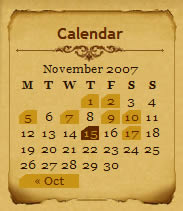 Infocreek calendar design example