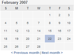 lawrence.com calendar design example