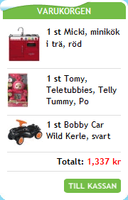 Lekmer mini shopping cart design example