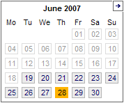 Lufthansa calendar design example