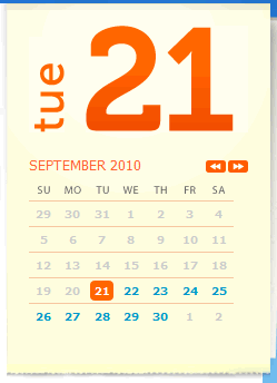 Naples.com calendar design example