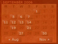 Personal Babblishing calendar design example