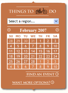 Travel Oregon calendar design example