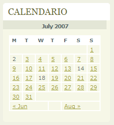 Vivere e Morire a Como calendar design example