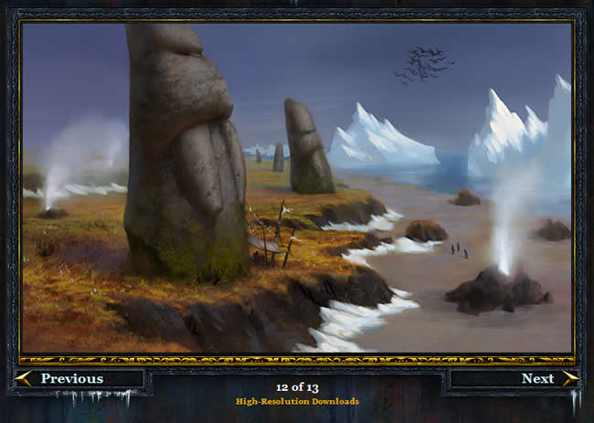 World of Warcraft: Wrath of the Lichking image border design example