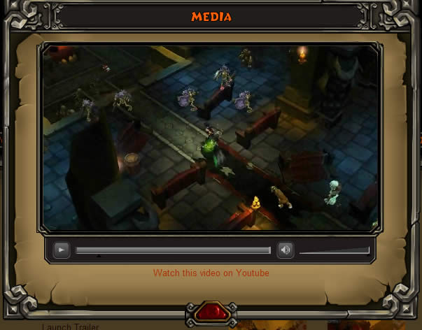 Torchlight video player design example