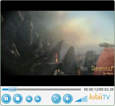 JubiiTV web video player design