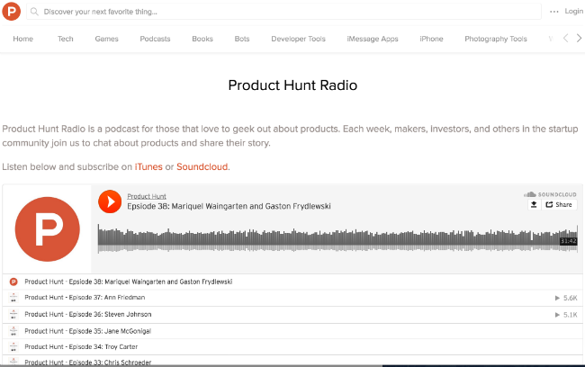 Product Hunt Radio podcast