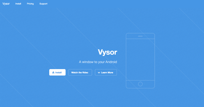 Vysor Android app mirror tool