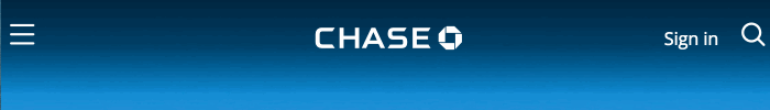 Chase bank header animation
