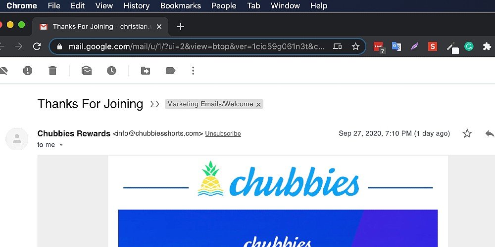 Google Chrome popup converted to tab
