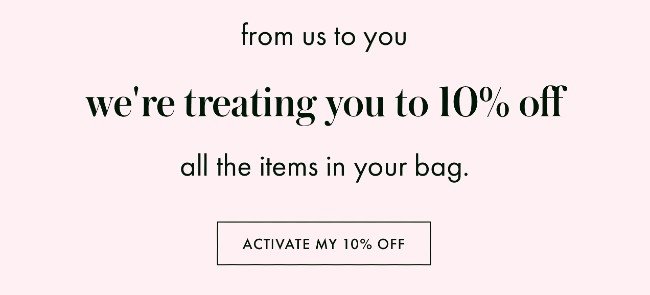 Kate Spade abandoned cart email copywriting