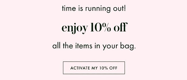 Kate Spade abandoned cart email copywriting